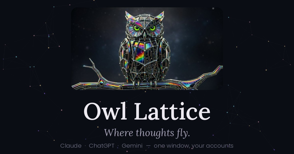 Owl Lattice — Where Thoughts Fly — official preview image